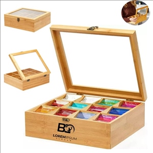 Bamboo Tea Storage Box